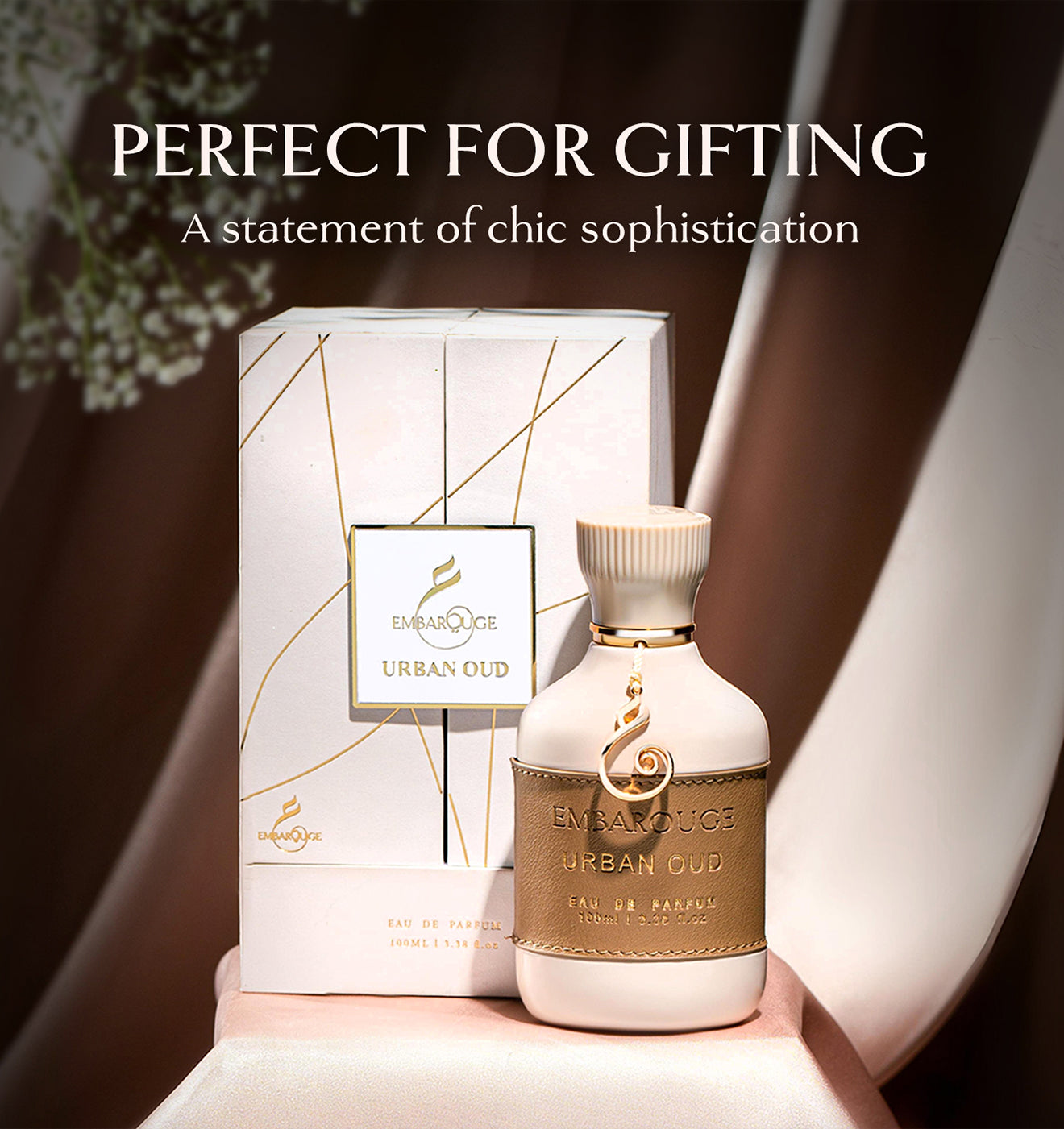 Embarouge Urban Oud perfume for men long lasting middle eastern scent