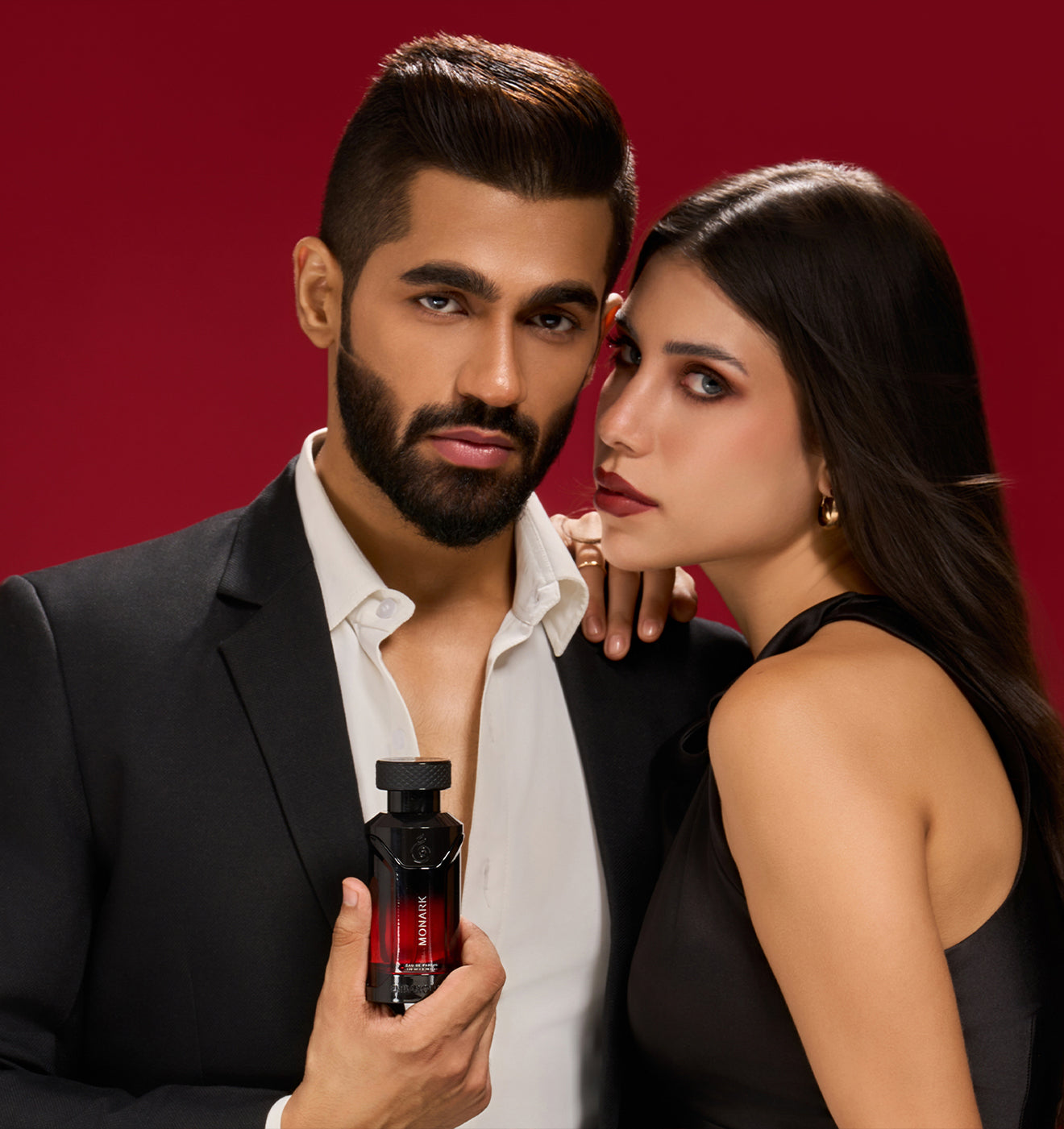 Embarouge Monark Luxury perfume for him Eau De Parfum 100ml - showing it’s best for Evenings & Date Nights lifestyle shoot