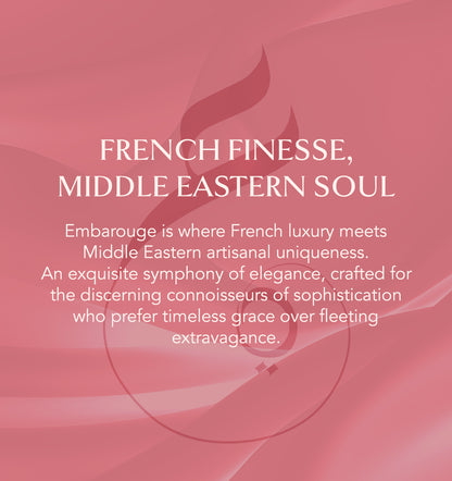 Embarouge Luxeria Luxury perfume for women Eau De Parfum 100ml– highlighting its influence from French perfume and origin from Middle Eastern perfume