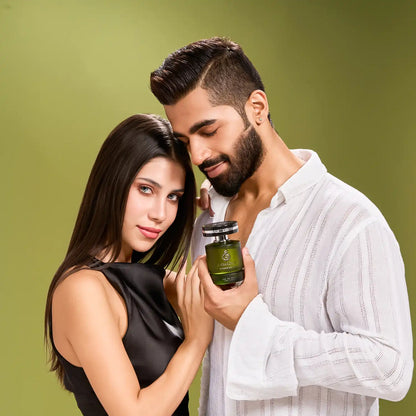 Embarouge Vetiver de luxe Luxury perfume for him Eau De Parfum 100ml - showing it’s best for Evenings &amp; Date Nights lifestyle shoot