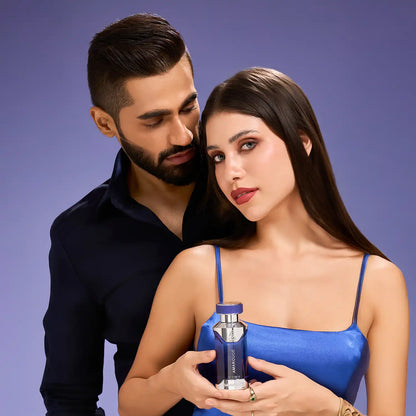 Women holding Embarouge Amarouge Luxury perfume for him Eau De Parfum 100ml lifestyle image